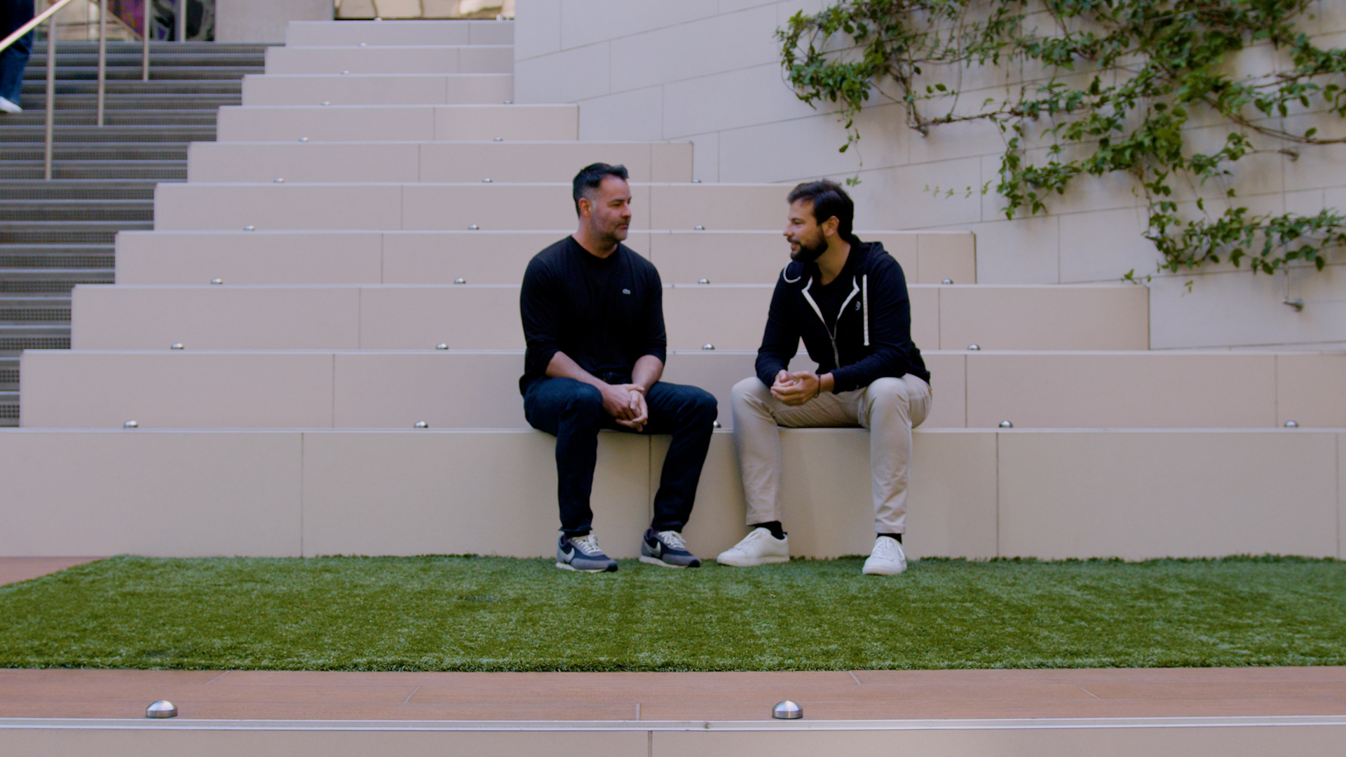 poolside founders, Jason Warner (CEO) and Eiso Kant (CTO) sitting outside
